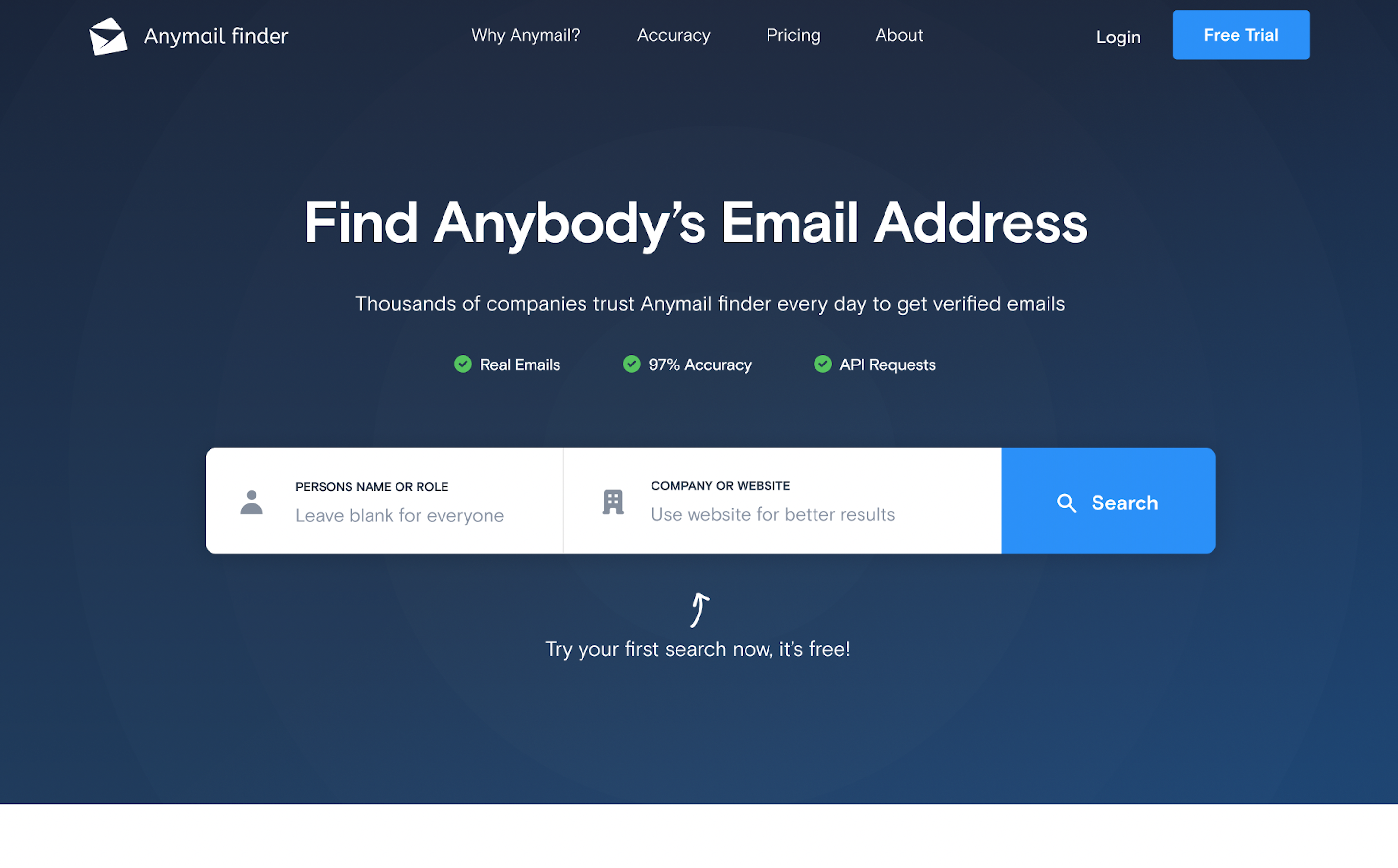 Anymail Finder — project screenshot