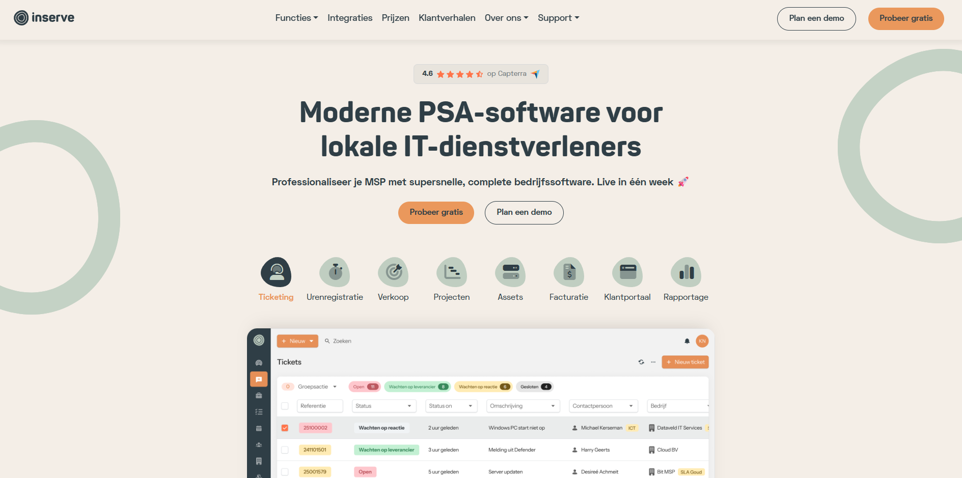 Inserve — project screenshot